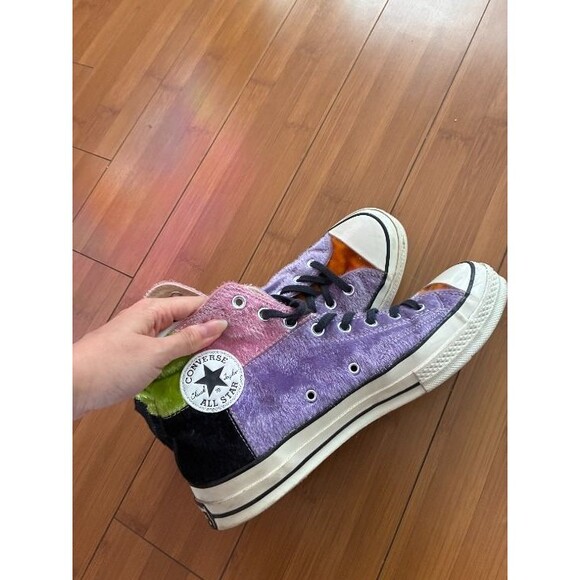 Converse Chuck 70 Hi 'Multicolor Fur' 163785C Shoes Men's 10.5 Women's 12.5 - Picture 1 of 6